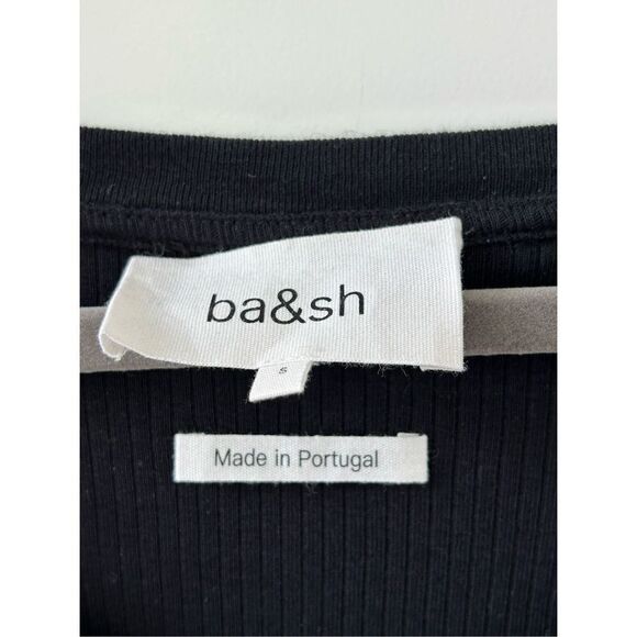 ba&sh Taylor Long Sleeve Bodycon Dress Women's Black Size Small - Picture 3 of 5